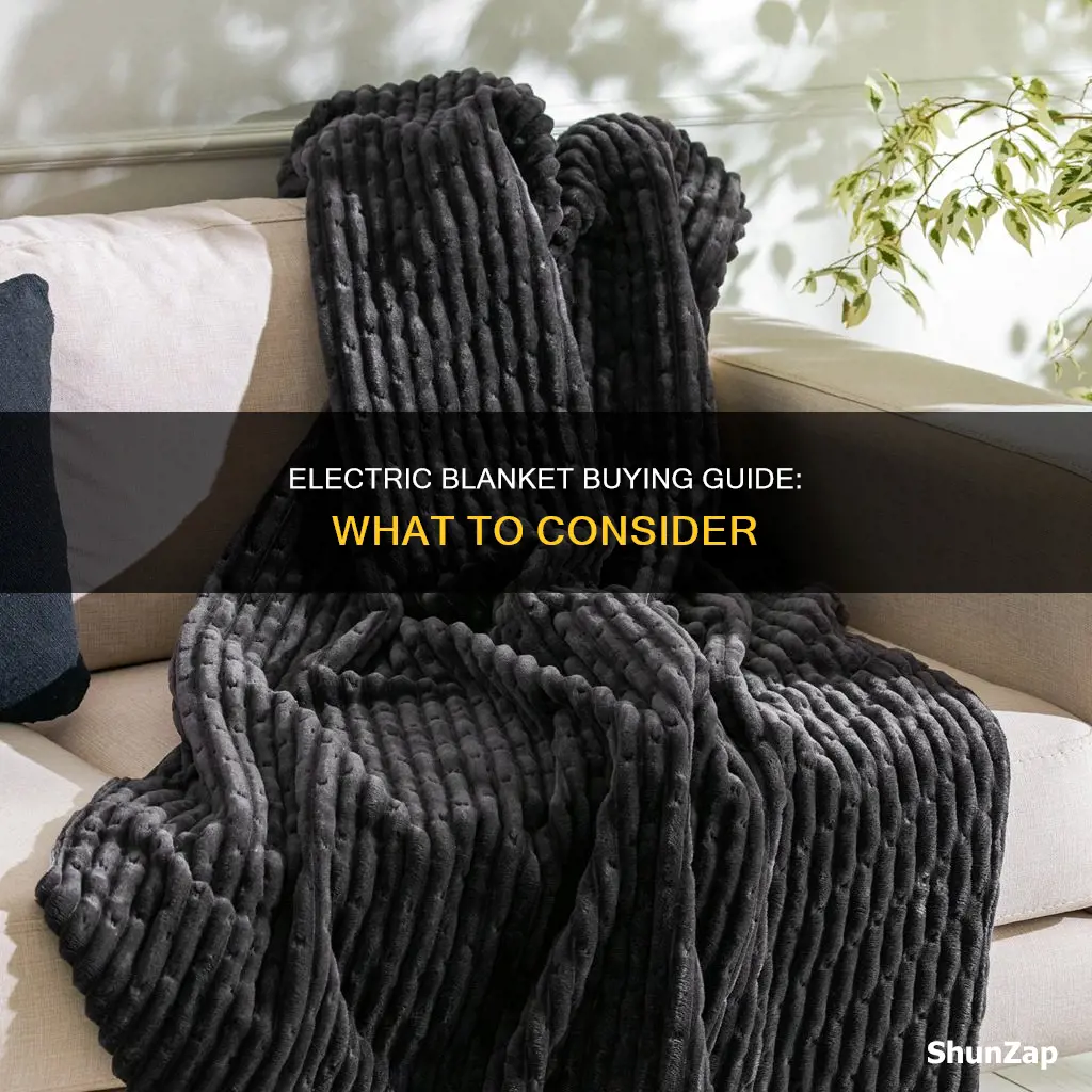 how to shop for an electric blanket