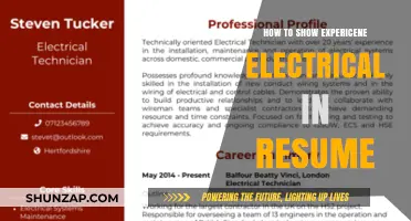 Highlighting Electrical Expertise: Resume Strategies