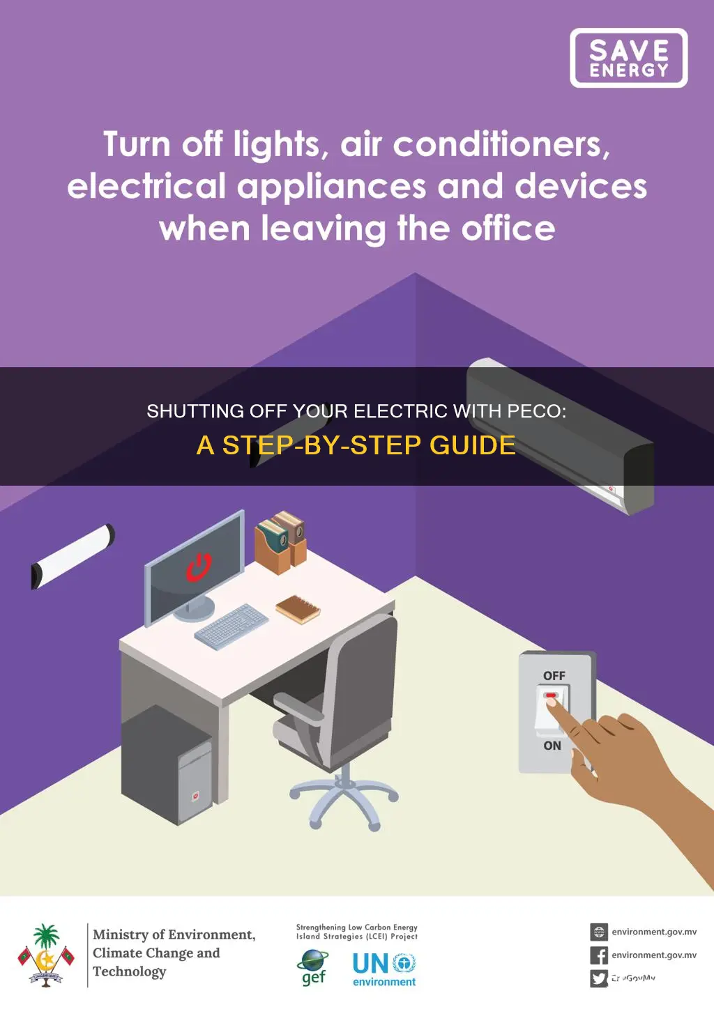how to shut off electric with peco