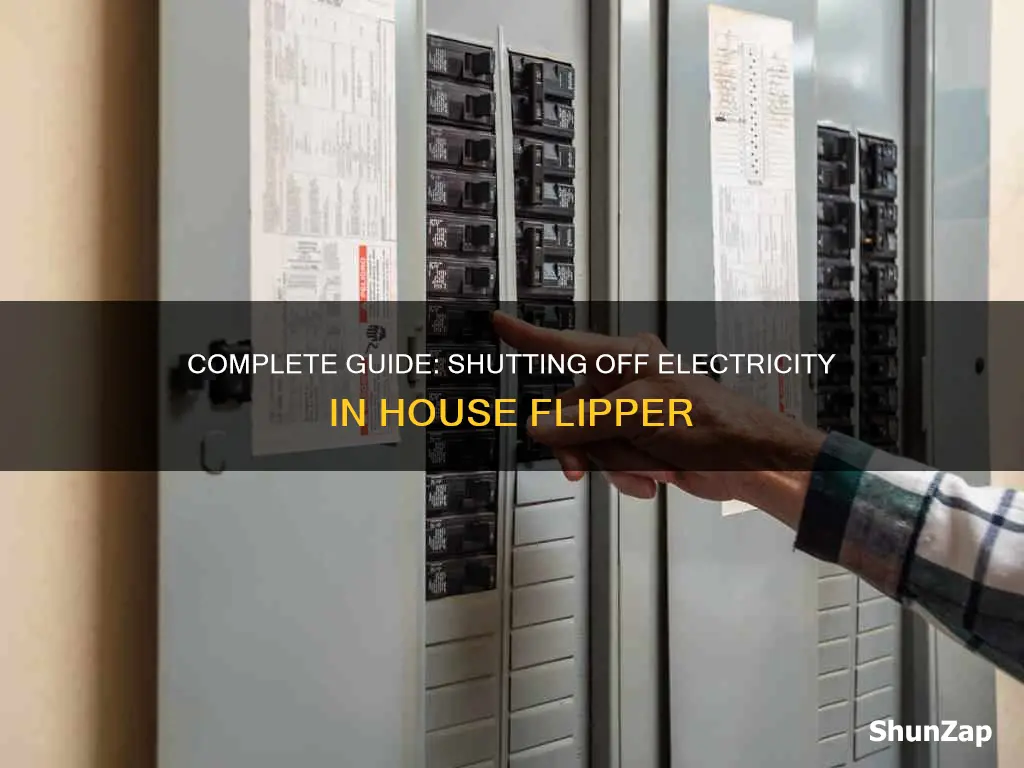 how to shut off electricity house flipper