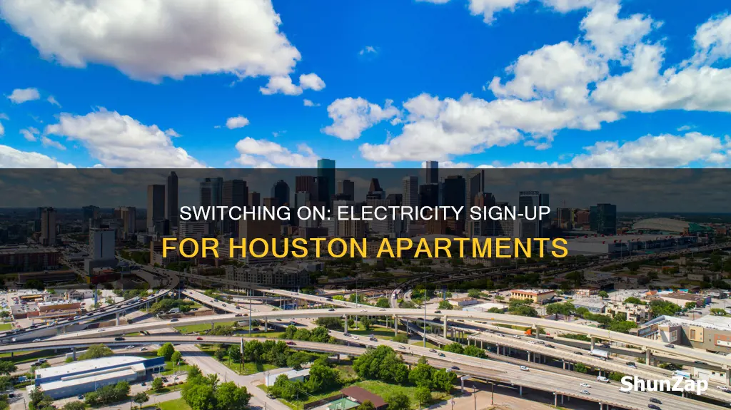 how to sign electricity in apartment houston