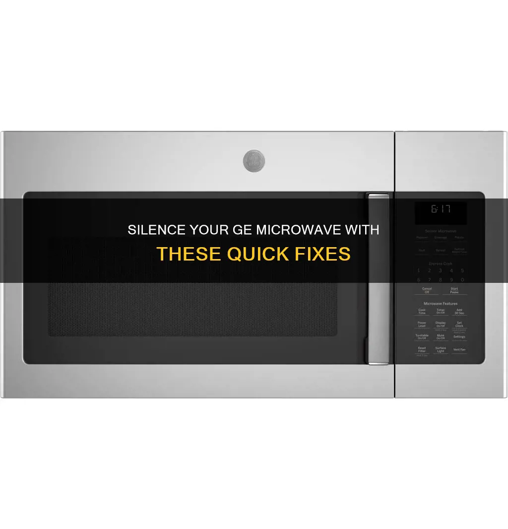 how to silence a general electric microwave