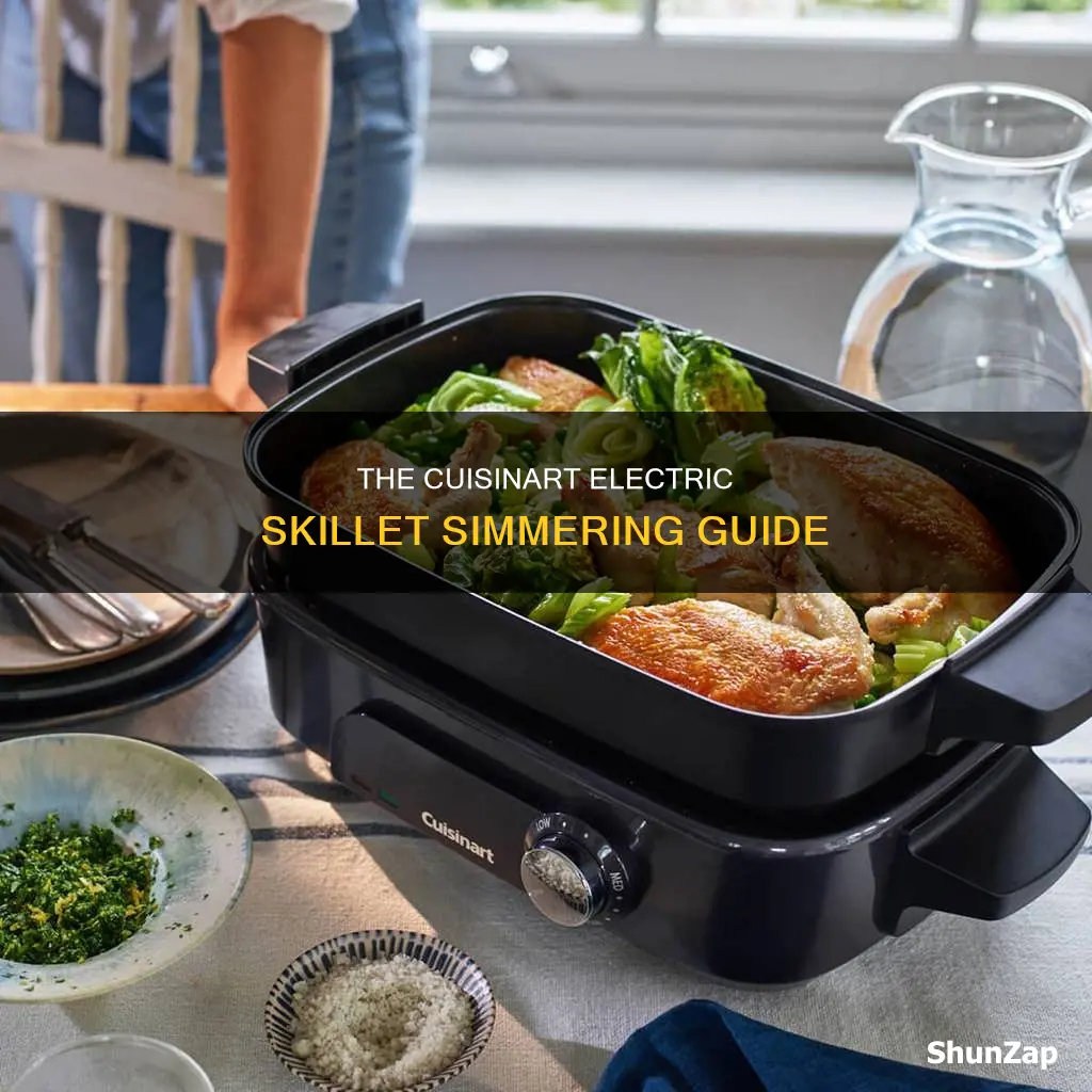 how to simmer with cuisinart electric skillet