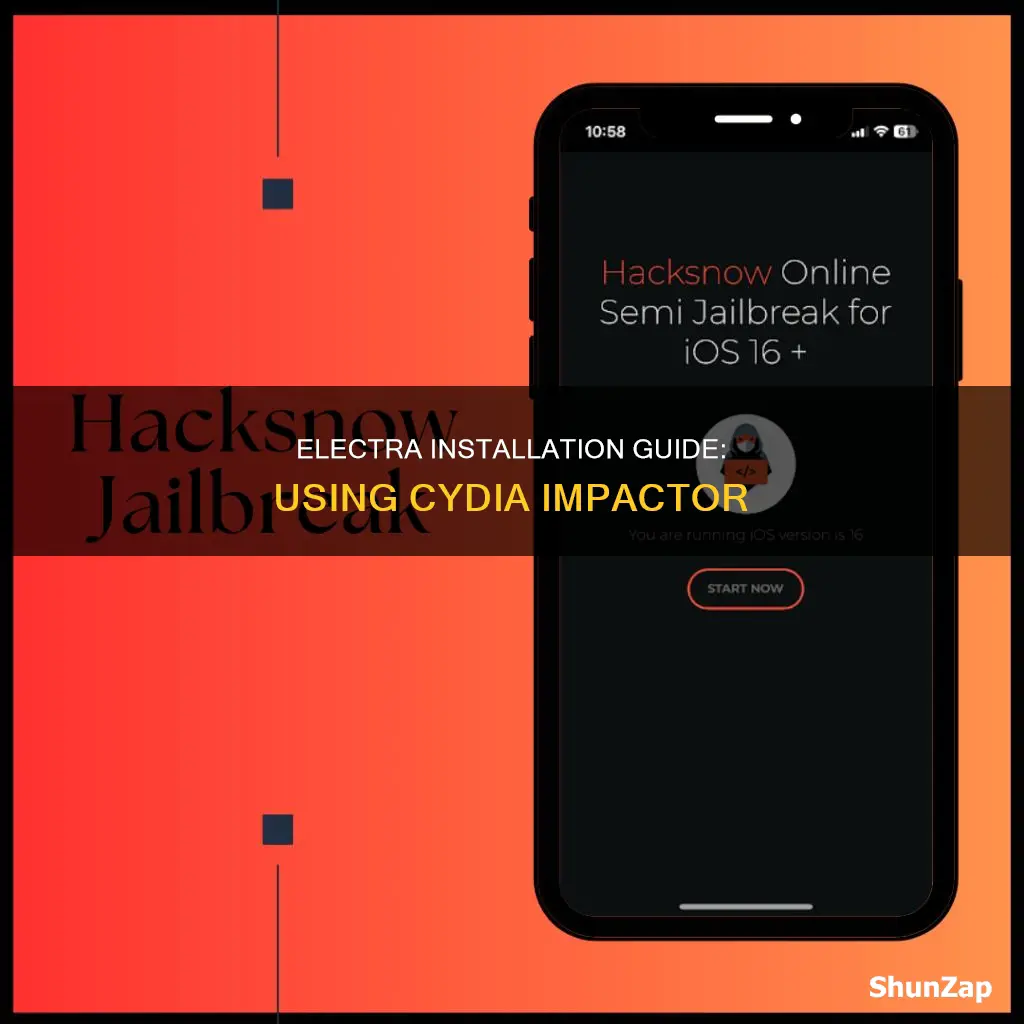 how to sintall electra with cydia impactor