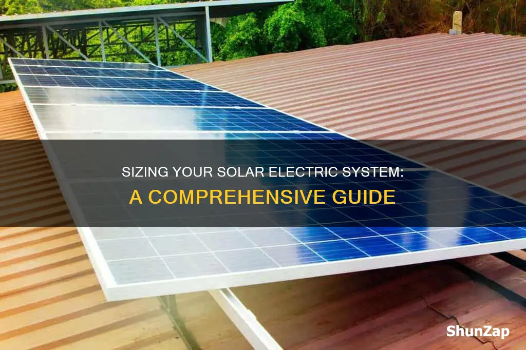 how to size a solar electric system