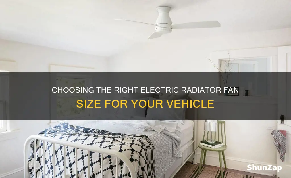 how to size an electric radiator fan