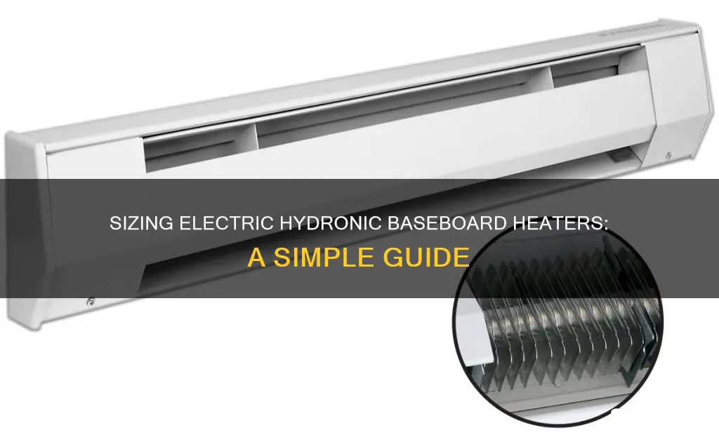 how to size electric hydronic baseboard heaters