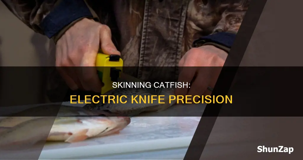 how to skin catfish with electric knife