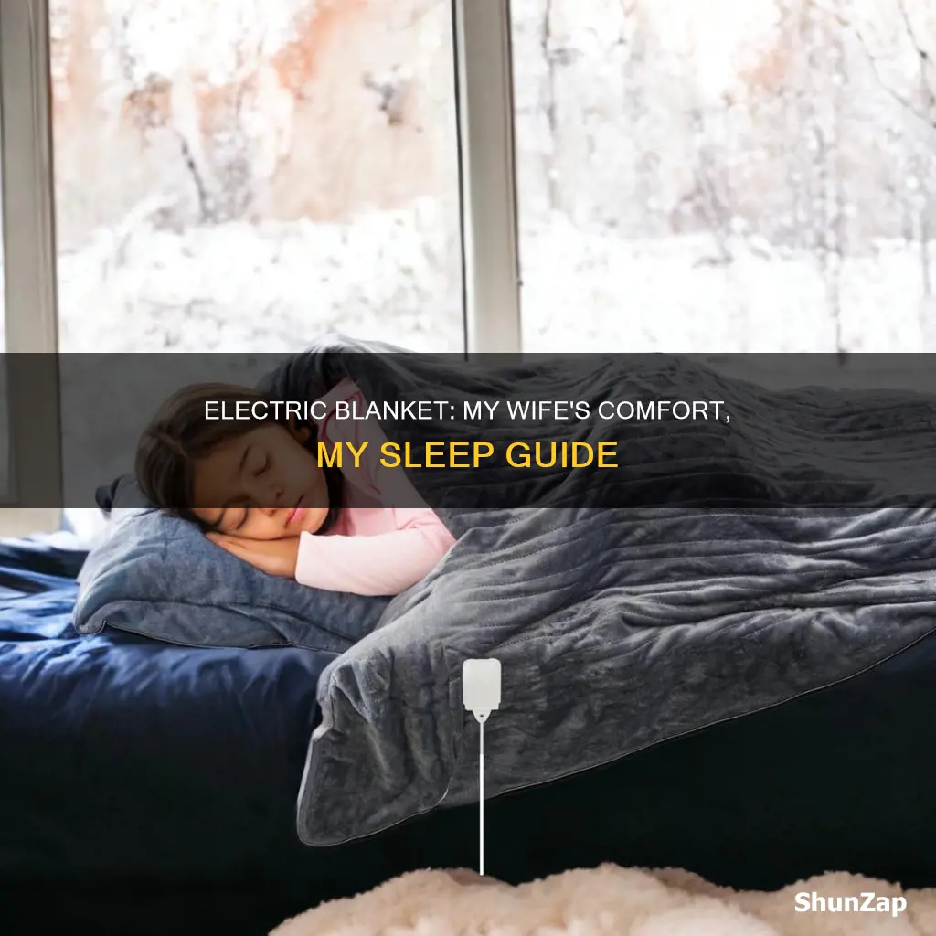 how to sleep with wifes electric blanket
