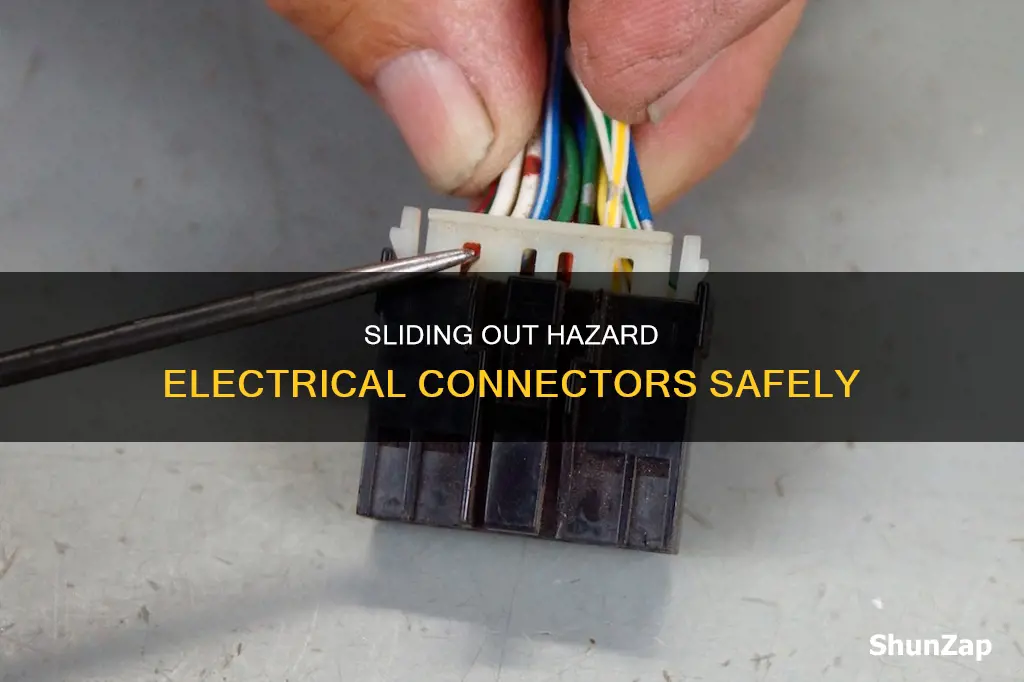 how to slide out hazard electrical connecto