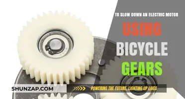 Slowing Electric Motors: Bicycle Gears as Innovative Speed Control Solutions