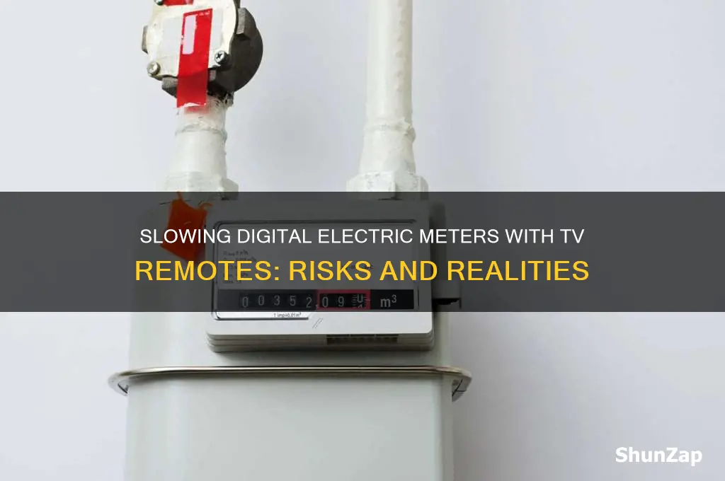 how to slow down digital electric meter using tv remote