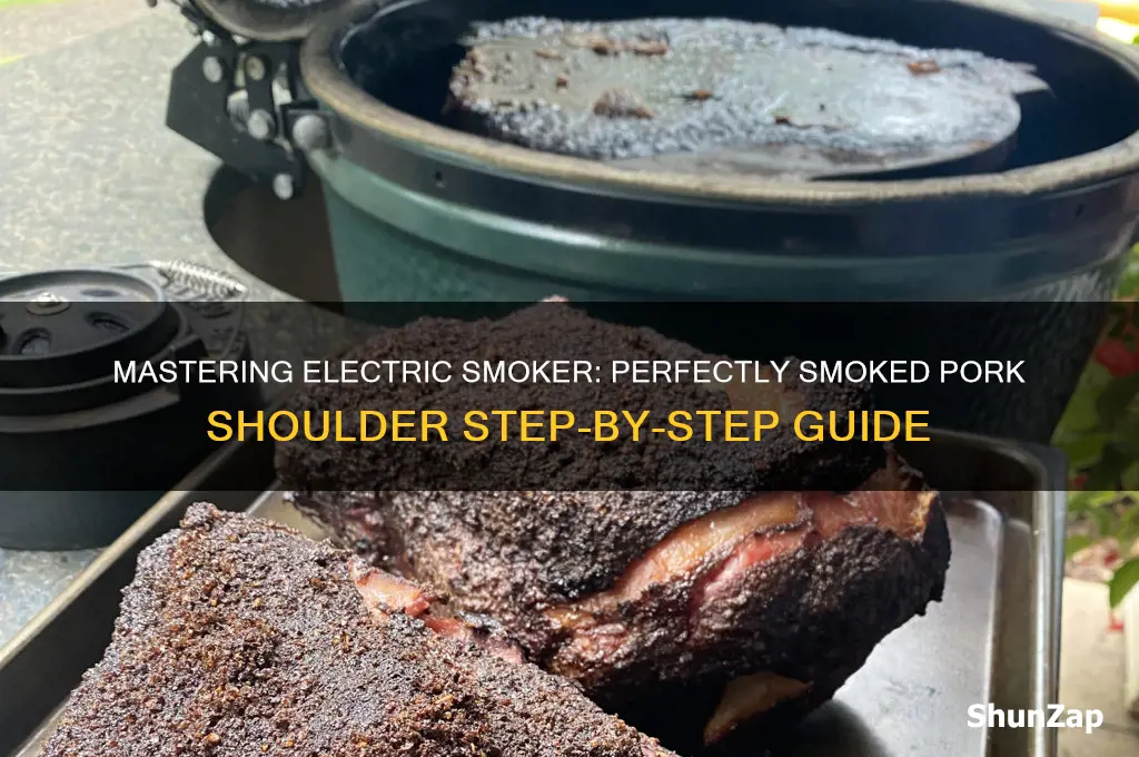 how to smoke a pork shoulder using an electric smoker