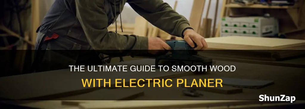 how to smooth wood with electric planer