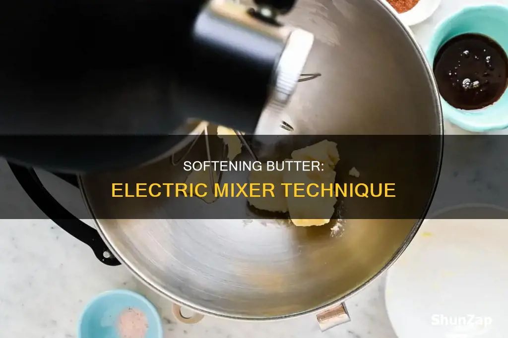 how to soften butter with electric mixer