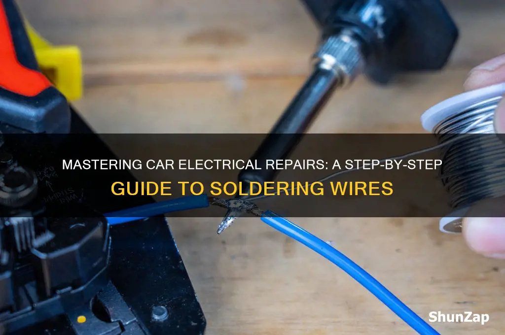 how to solder car electrical wires