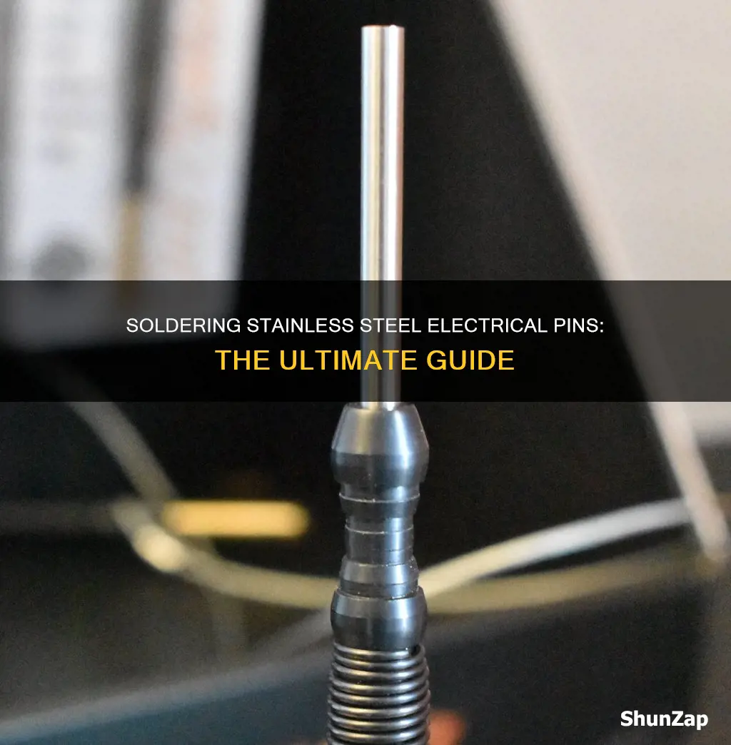 how to solder stainless steel electrical pins
