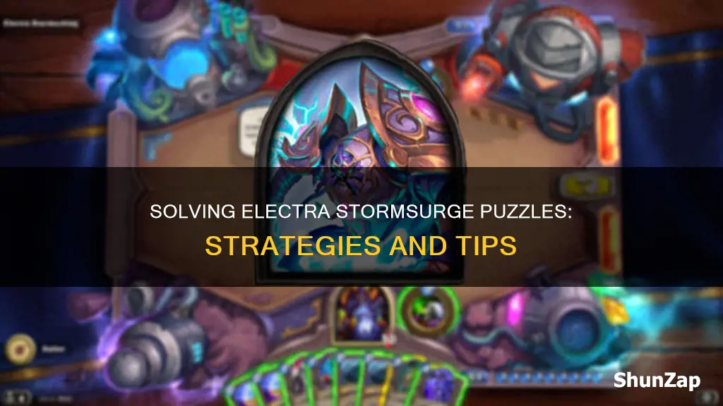 how to solve the electra stormsurge puzzles