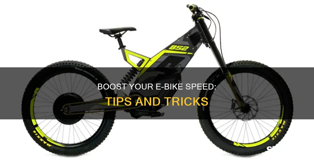 how to speed up an electric bike