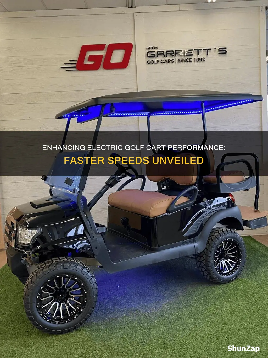 how to speed up electric golf cart