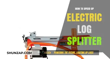Speeding Up Your Electric Log Splitter: Tips and Tricks