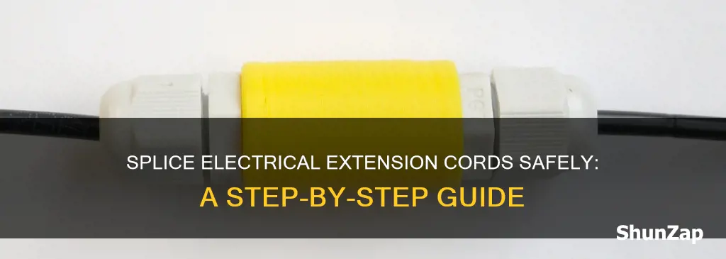 how to splice an electrical extension cord