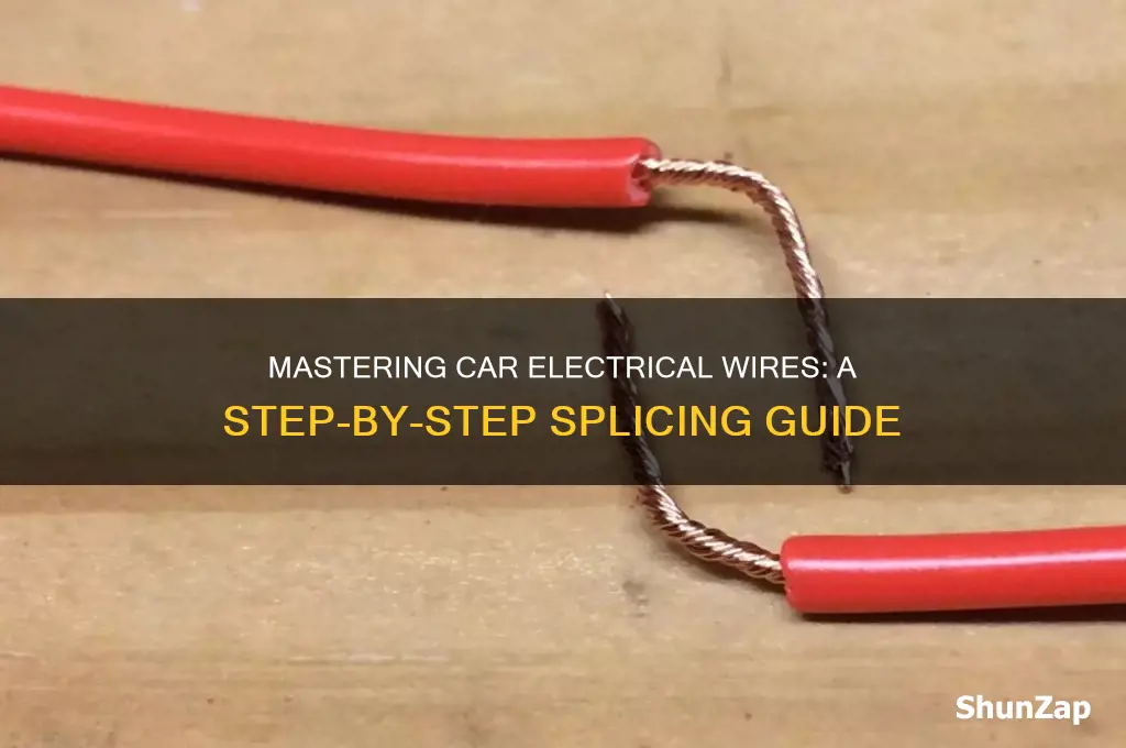 how to splice car electrical wires