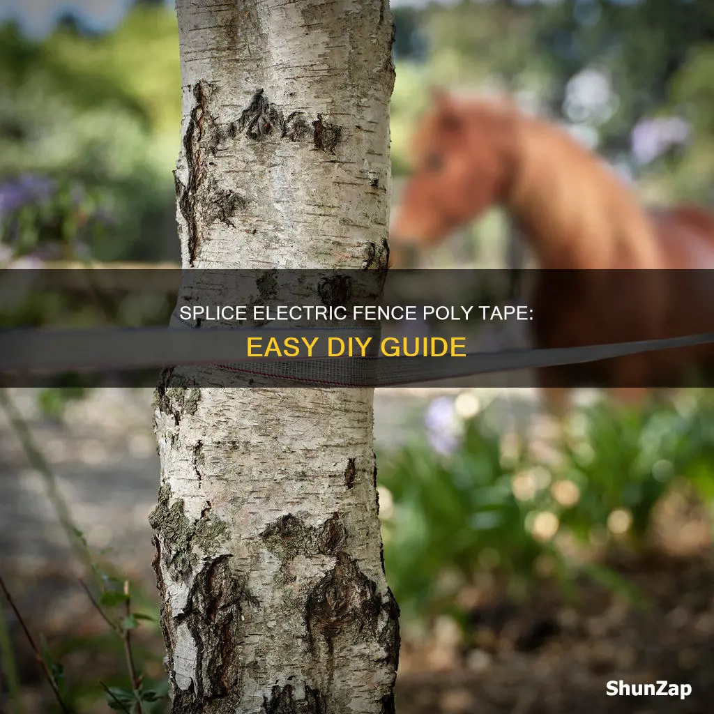 how to splice electric fence poly tape