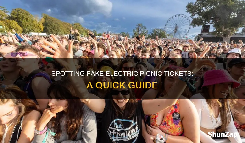 how to spot fake electric picnic tickets