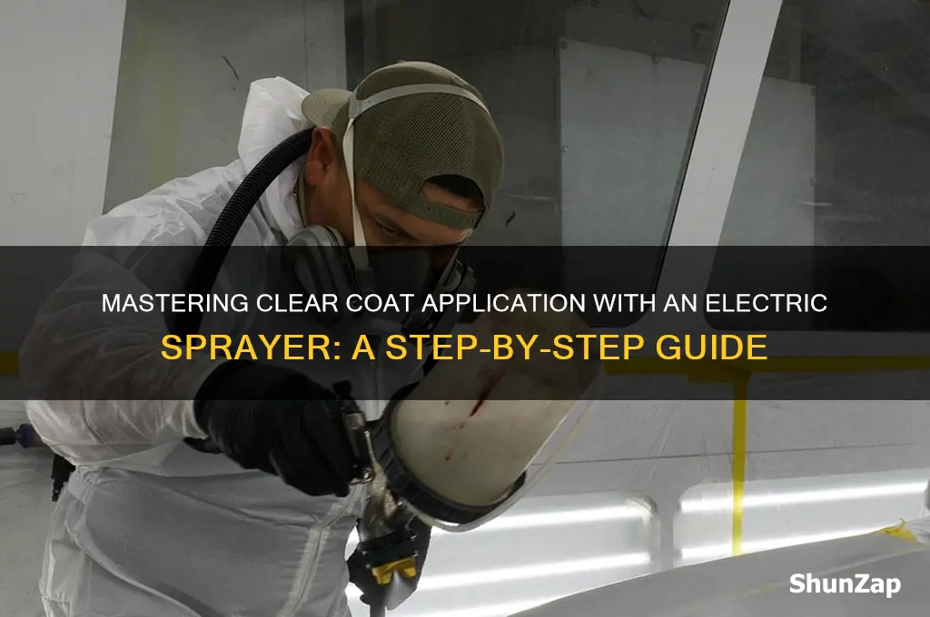 how to spray clear coat using electric sprayer
