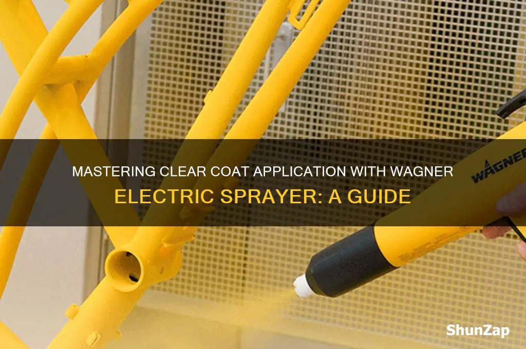 how to spray clear coat using wagner electric sprayer