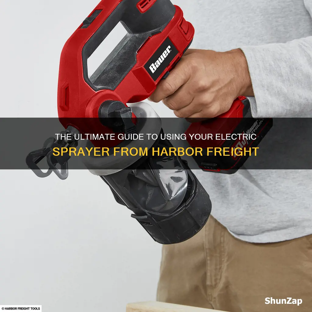 how to spray electric sprayer harbor freight