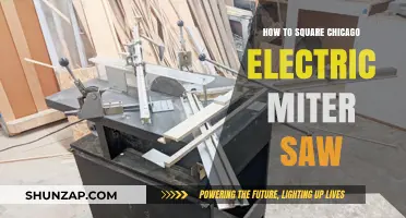 Squaring the Chicago Electric Miter Saw: A Guide