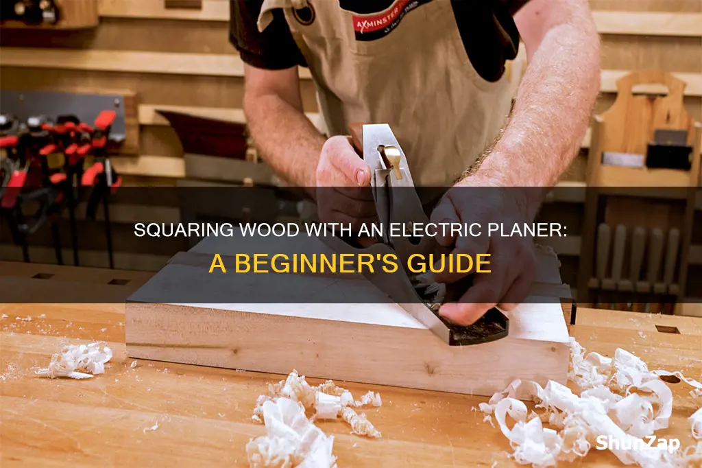 how to square wood with electric planer