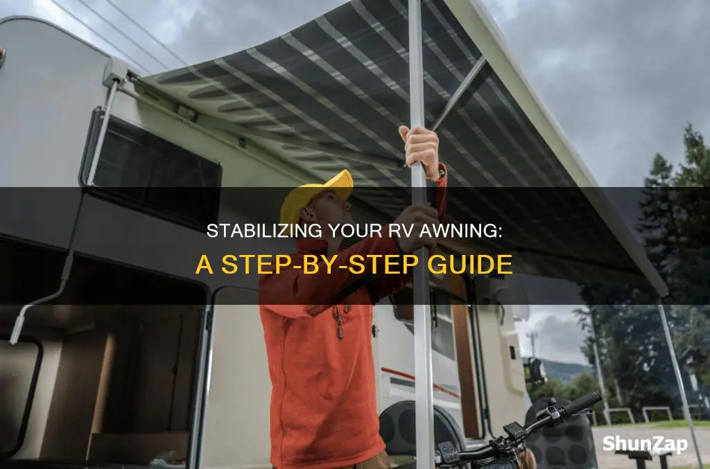 how to stabilize an electric rv awning