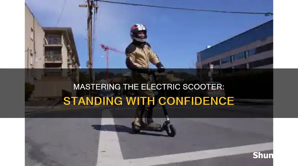 how to stand on an electric scooter