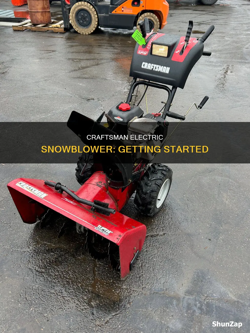 how to start a craftsman electric snowblower