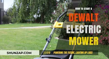 Dewalt Electric Mower: Quick Start Guide