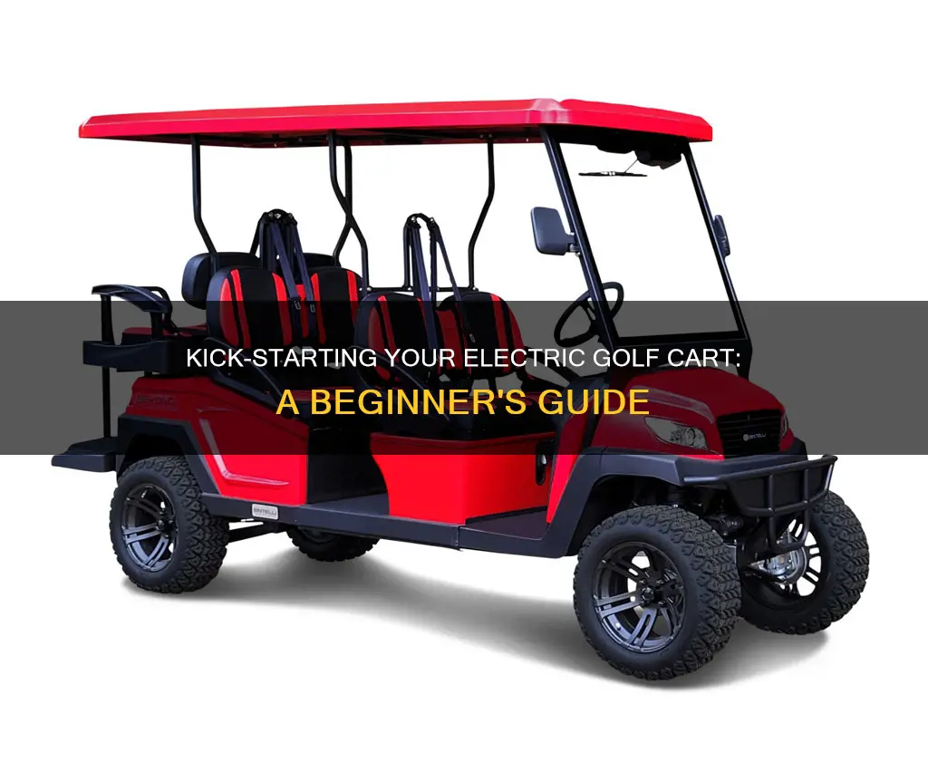 how to start a electric golf cart