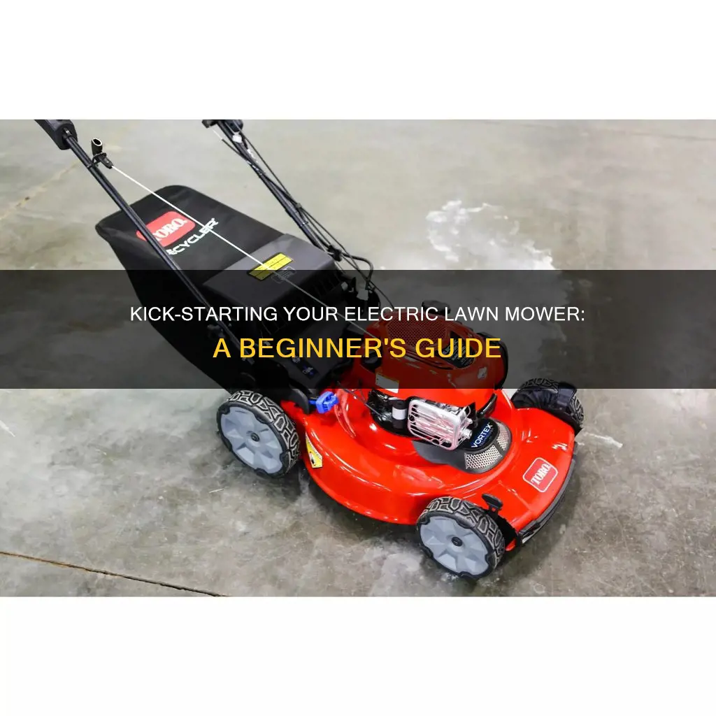 how to start a electric lawn mower
