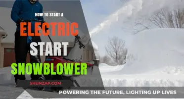 Easy Guide: Starting Your Electric Snowblower