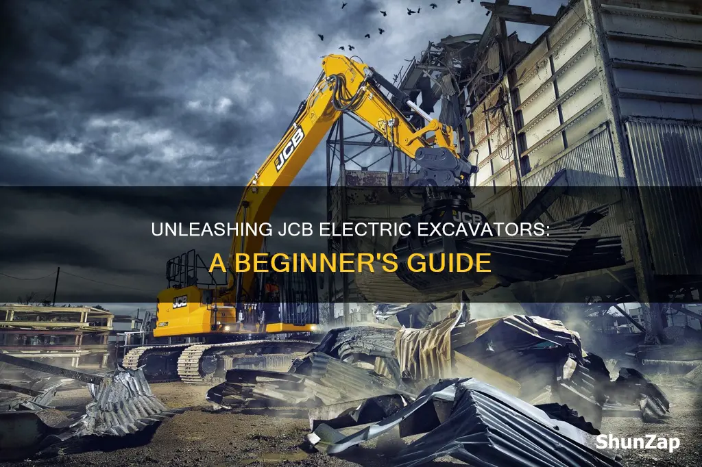 how to start a jcb electric excavator