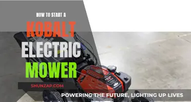 Kickstart Your Kobalt Electric Mower: A Simple Guide