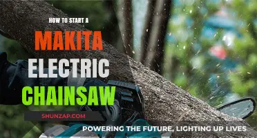 Kickstarting Your Makita Electric Chainsaw: A Beginner's Guide