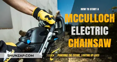 Kickstart Your McCulloch Electric Chainsaw: Step-by-Step Guide