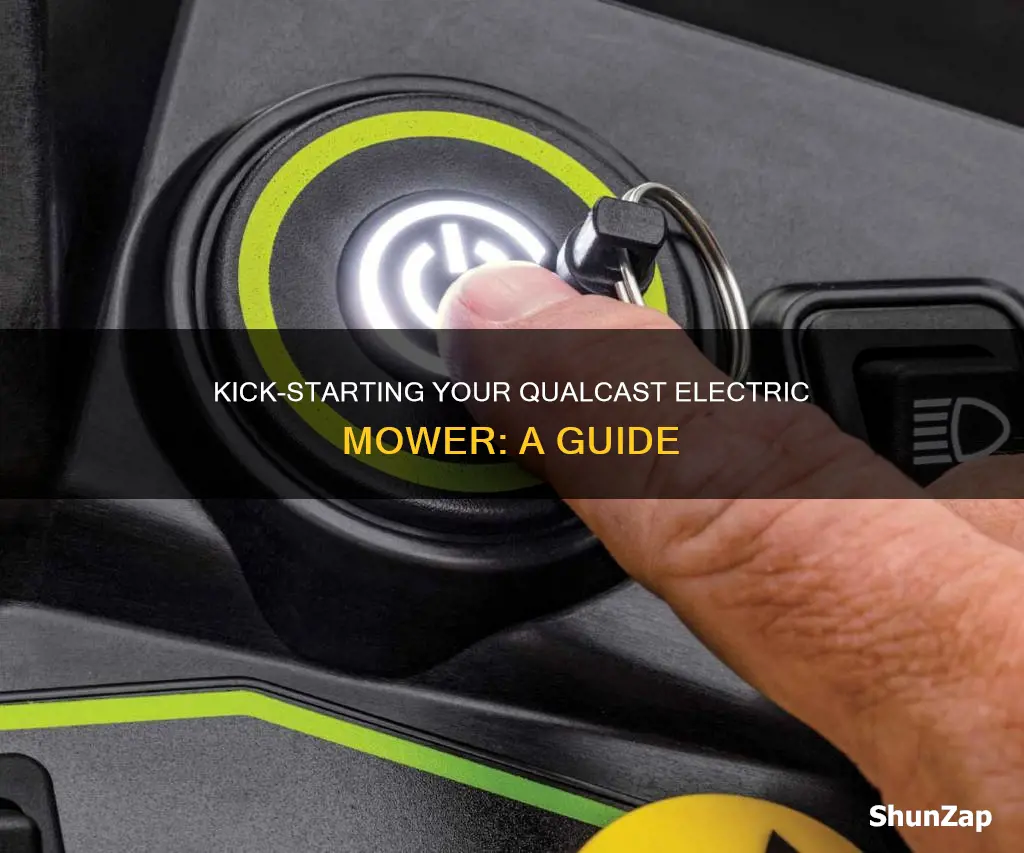 how to start a qualcast electric mower