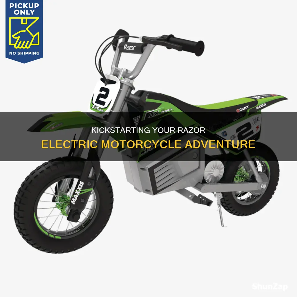 how to start a razor electric motorcycle