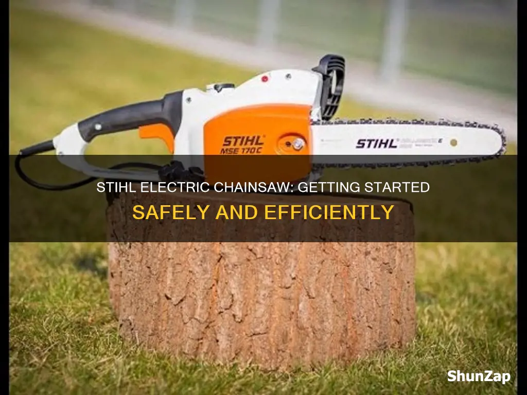 how to start a stihl electric chainsaw