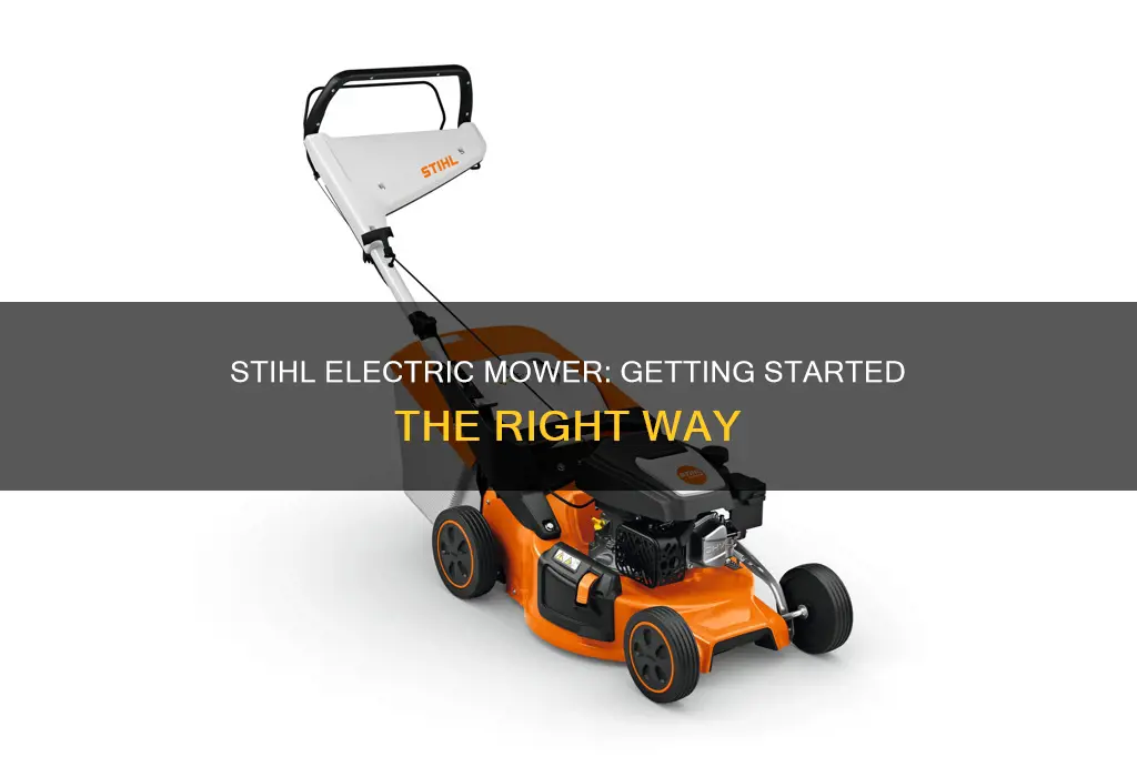 how to start a stihl electric mower