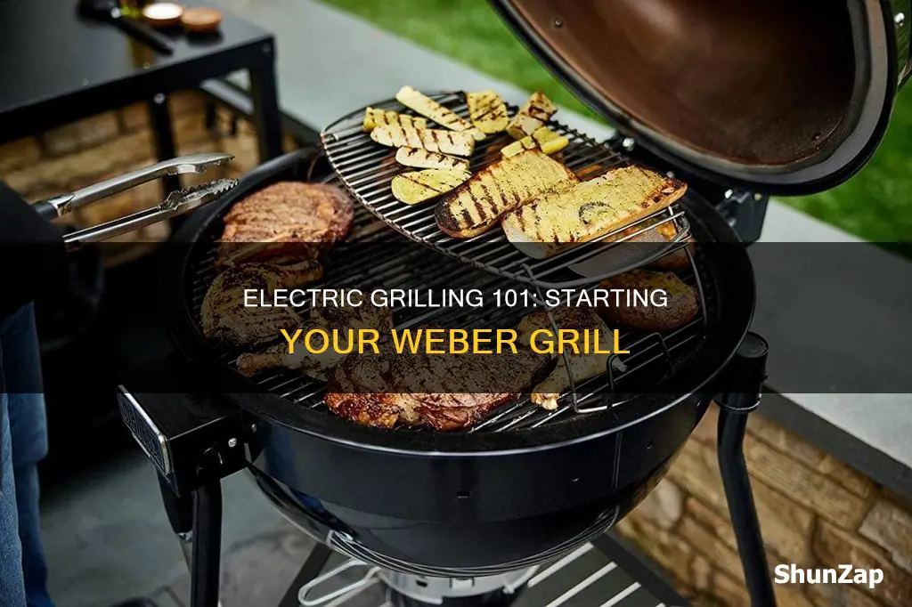 how to start a weber electric grill